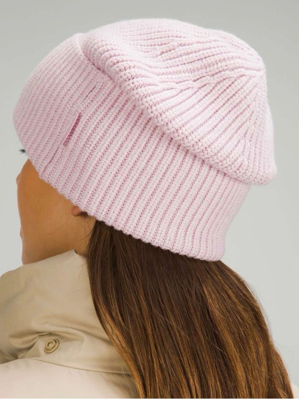 Lululemon Soft Pink Knit Beanie Hat - Everyday Warmth
